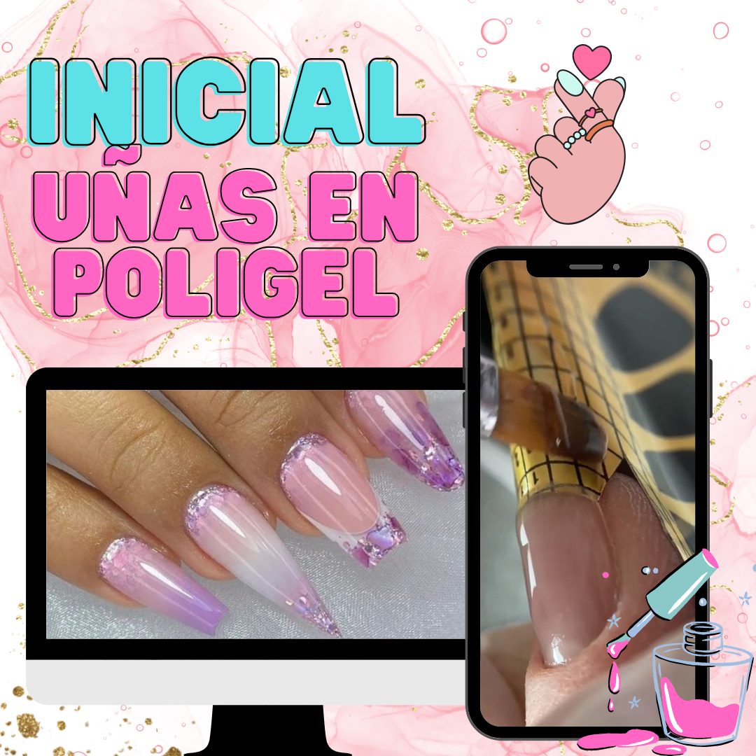 Inicial de uñas esculpidas en Poligel