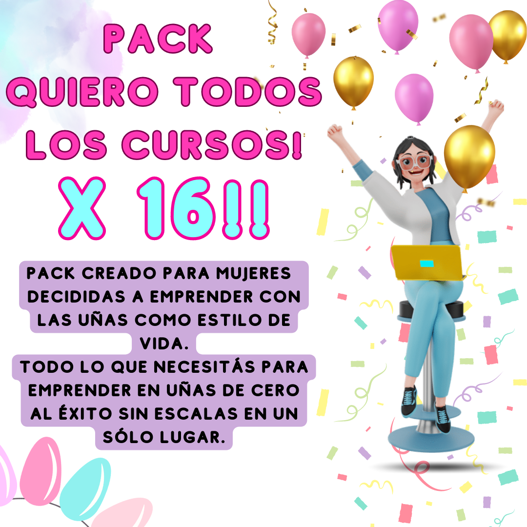 Pack QUIERO TODOS LOS CURSOS! X16
