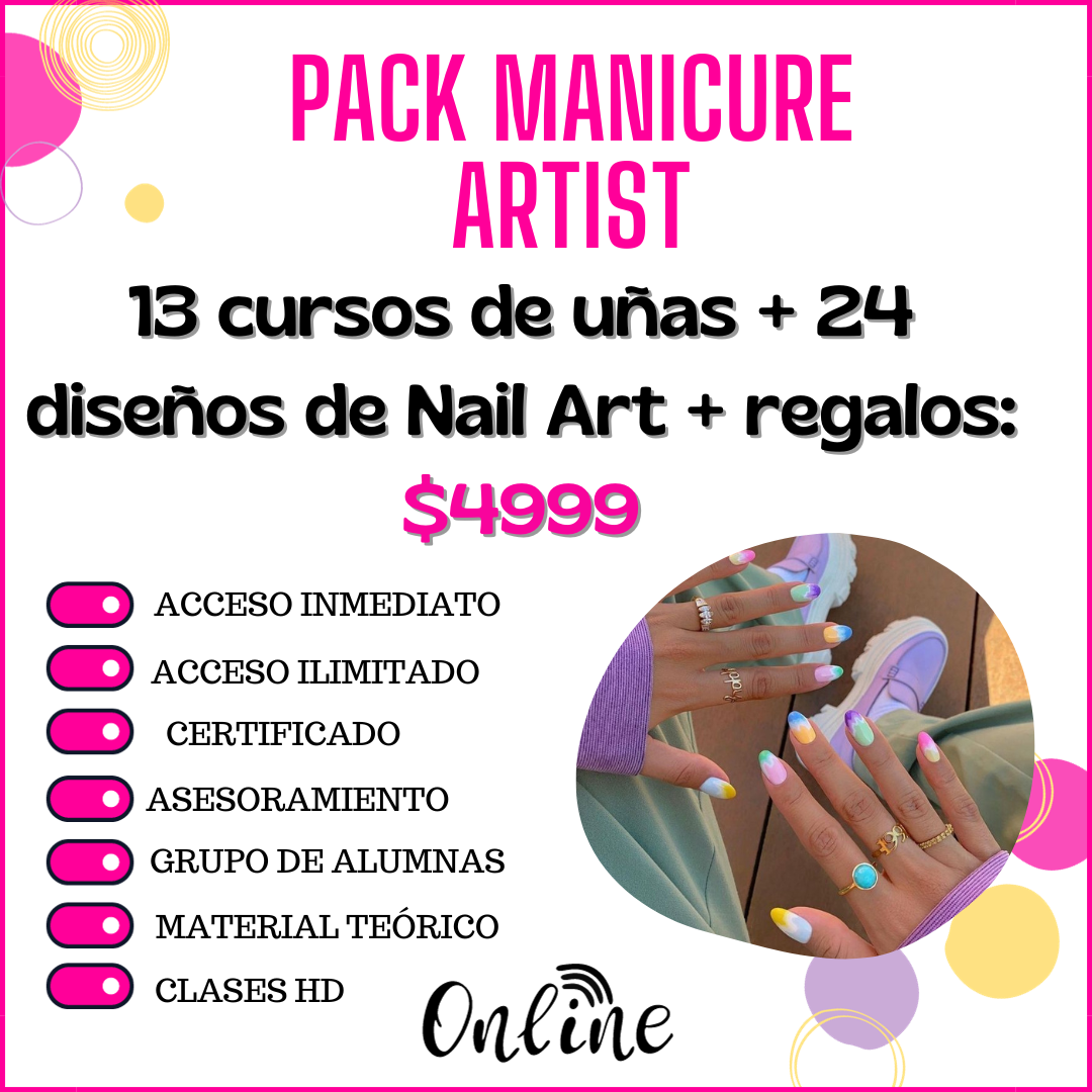 Pack Manicure Artist + 24 diseños